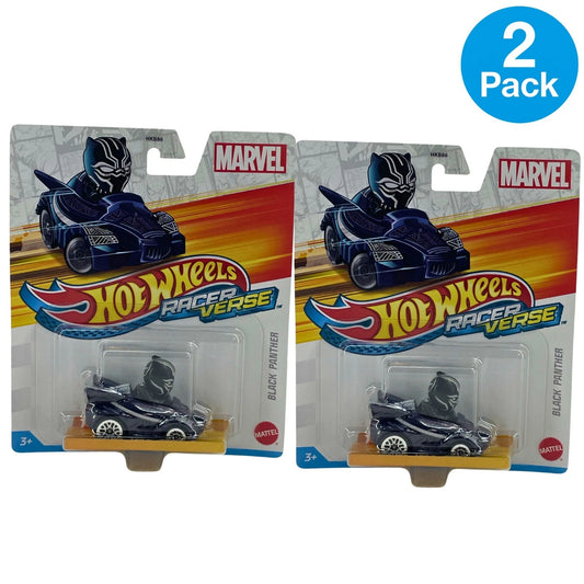 Hot Wheels RacerVerse Marvel Black Panther Die-Cast Car 2 Pack New