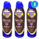 Banana Boat UltraMist Tanning Dry Oil Spray SPF 15 6oz Exp 08/27 Pack of 3 New