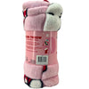 Hello Kitty Christmas Plush Throw Blanket Pink Holiday Presents Tree 45 in x 55