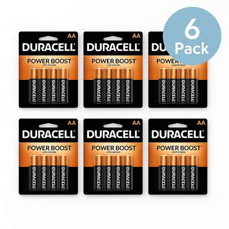 Duracell AA Batteries 24 Count (6 × 4 Pack) – Power Boost – New 1