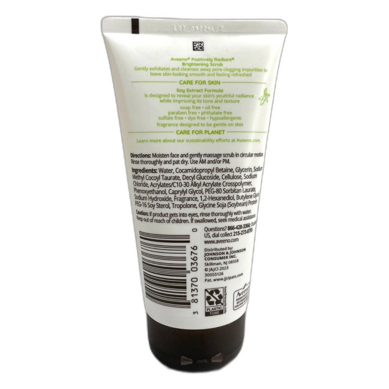 Brightening Daily Facial Scrub Soy Extract 5oz Gentle Exfoliating Pack of 3 New