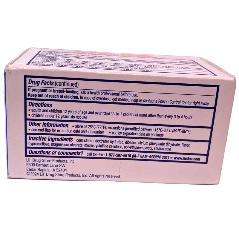 NoDoz Max Strength Caffeine 200 mg Alertness Aid 60 Caplets 2 Pack Exp 04/27