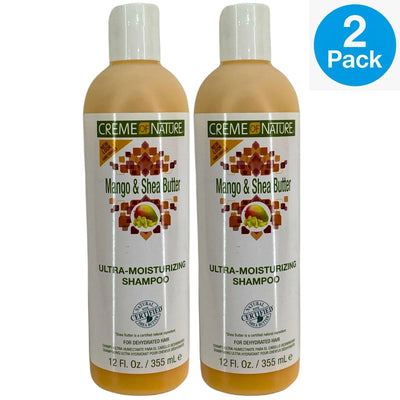 Creme of Nature Mango & Shea Butter Ultra-Moisturizing Shampoo 2 Pack New