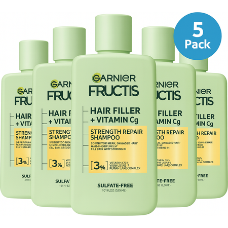 Garnier Fructis Hair Filler Strength Repair Shampoo 10.1 oz - 5 Pack - New 1