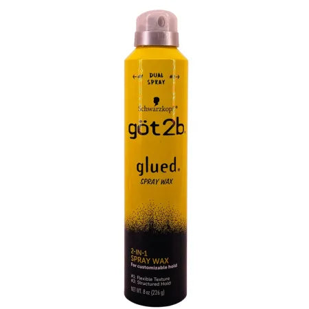 got2b Glued Spray Wax 2-in-1 Custom Hold 8 oz New