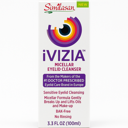 iVIZIA Micellar Eyelid Cleanser 3.3 fl oz 1 Pack New