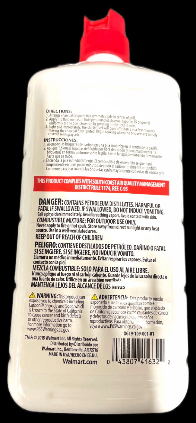 Expert Grill Charcoal Lighter Fluid Premium Odorless 32oz Pack of 1 New