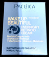 Pacifica Wake Up Beautiful Overnight Retinol Cream 1.7oz Pack of 1 New