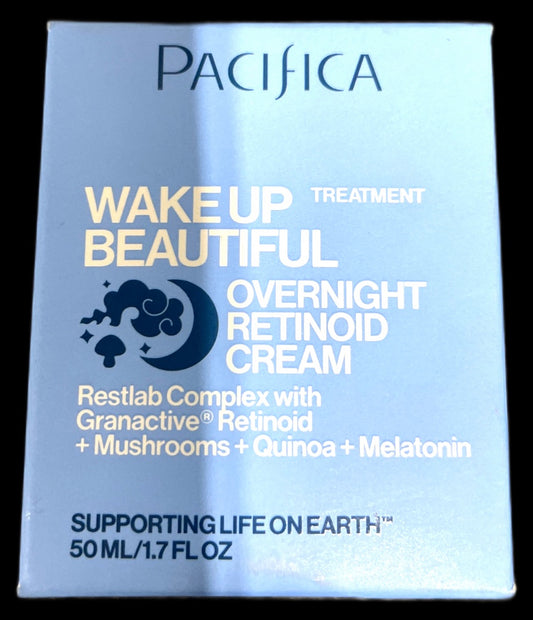 Pacifica Wake Up Beautiful Overnight Retinol Cream 1.7oz Pack of 1 New