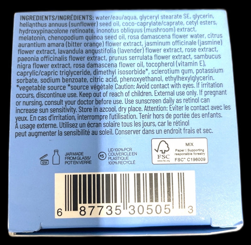 Pacifica Wake Up Beautiful Overnight Retinol Cream 1.7oz Pack of 1 New