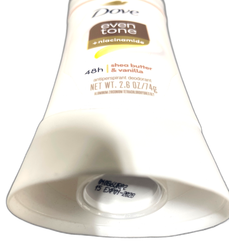 Dove Antiperspirant Deodorant Stick Even Tone Shea 48h Exp 01/28 Pack of 1 New