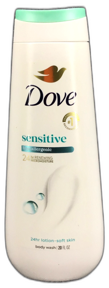 Dove Sensitive Skin Body Wash 20oz Pack of 1 New