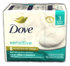 Dove Sensitive Skin Beauty Bar Unscented 3.17oz Pack of 1 New