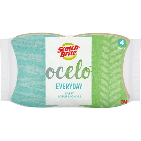 Scotch-Brite ocelo Non-Scratch Everyday Scrub Sponge, 4 Count 1