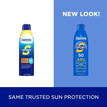 Coppertone Sport SPF 50 Sunscreen Spray 5.5 oz 6 Pack New 3