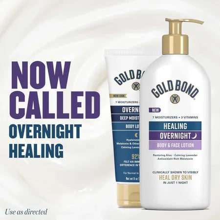 Gold Bond Healing Overnight Body & Face Lotion, 13 oz. 8