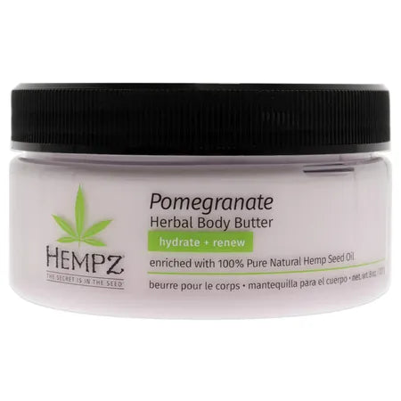 Hempz Pomegranate Herbal Body Butter Body Butter Unisex 8 oz