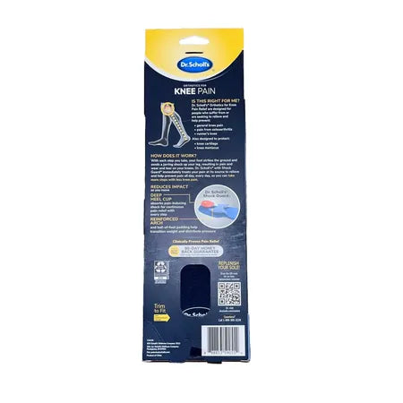 Dr. Scholl's Knee Pain Relief Orthotics Men's Size 8-14 1 Pack New 2