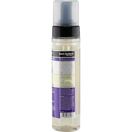 Aunt Jackie's Curls & Coils Grapeseed Collection Frizz Patrol Anti-Poof Setting Mousse, 8.5 fl oz, Unisex