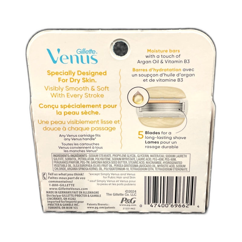 Venus Women's Moisture Glide Razor Blades 4 Refills Pack of 1 New