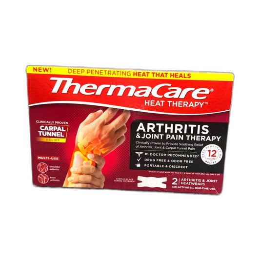 ThermaCare Arthritis Heat Wraps Joint Pain Relief 2ct Exp 10/27 Pack of 1 New