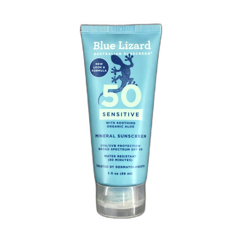 Blue Lizard Sensitive Mineral Sunscreen SPF 50+ 3oz Exp 02/27 Pack of 1 New