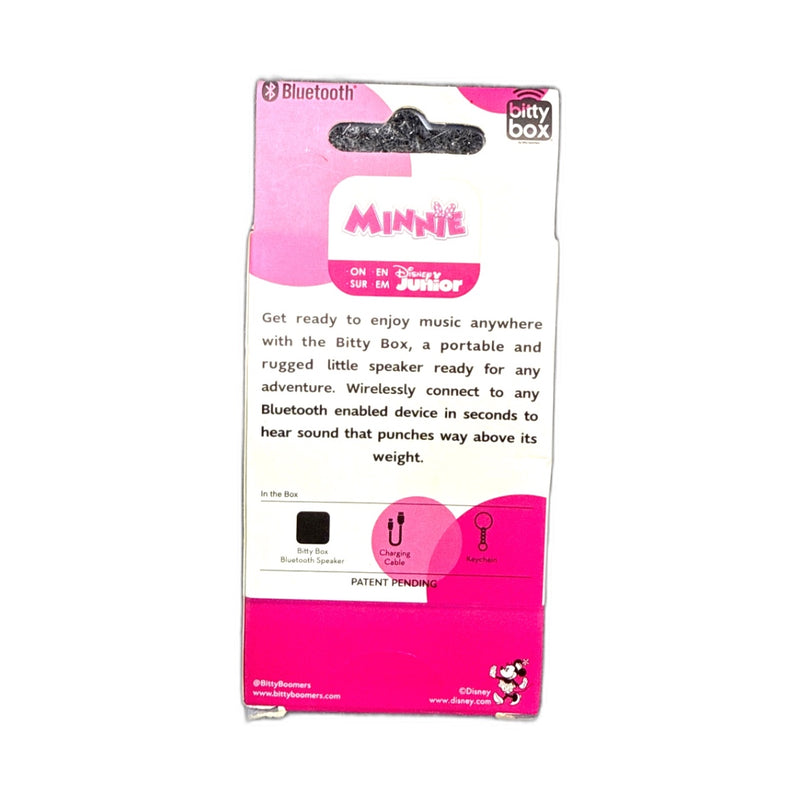Disney Minnie Mouse Bitty Box Mini Bluetooth Speaker Keychain Pack of 1 New