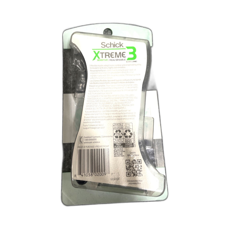Schick Hydro Skin Comfort Dry Skin Men's Razor 2ct Pack of 1 New