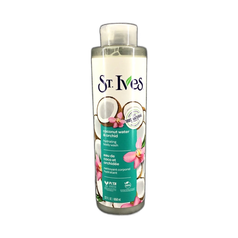 St Ives Hydrating Coconut Water Orchid Body Wash 22oz Pack Pack of 1 New