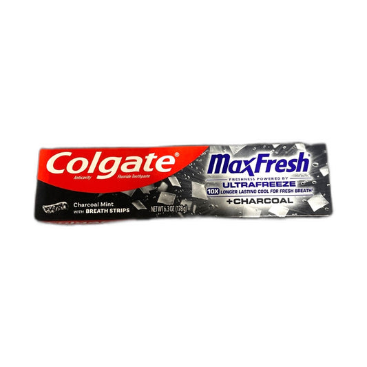 Colgate Max Fresh Ultrafreeze Charcoal Mint Toothpaste Exp 01/28 Pack of 1 New