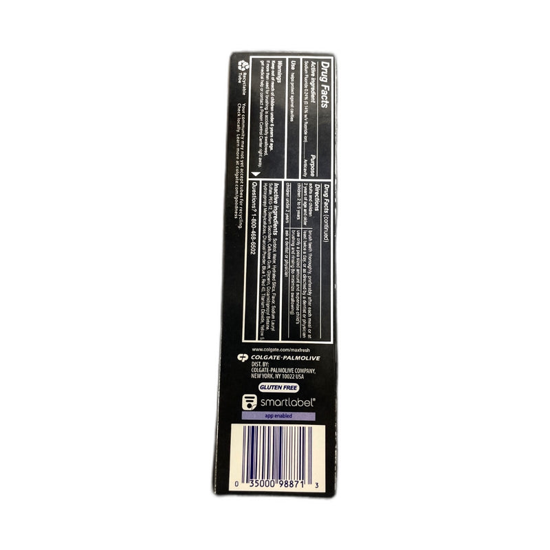 Colgate Max Fresh Ultrafreeze Charcoal Mint Toothpaste Exp 01/28 Pack of 1 New