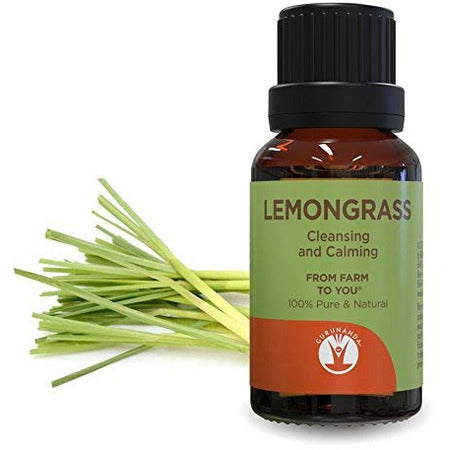GuruNanda Lemongrass Essential Oil - Heal With Nature - Get The Quality You Deserve - Aromatherapy Essential Oils - Pure & Natural - Therapeutic Grade - Undiluted 15ml
